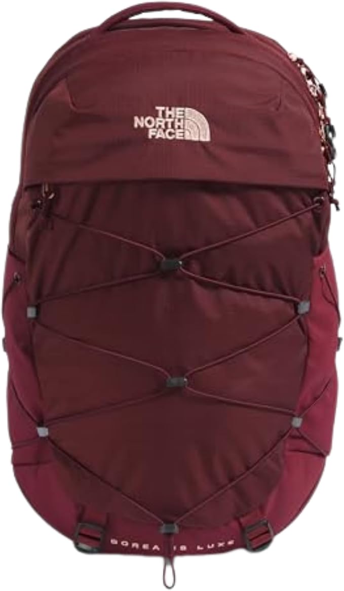 THE NORTH FACE Women's Borealis Luxe Commuter Laptop Backpack, Sumac/Burnt Coral Metallic, One Size