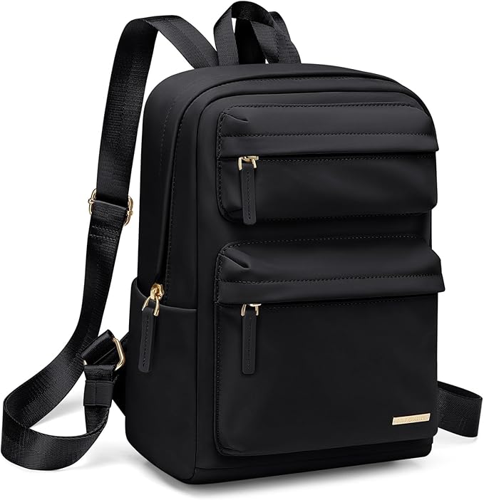 Mini Backpack for Women Lightweight Small Waterproof Backpack Purses Daily Daypack,fit 10.2Inch iPad,Black