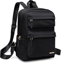 Mini Backpack for Women Lightweight Small Waterproof Backpack Purses Daily Daypack,fit 10.2Inch iPad,Black