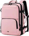 Carry On Travel Backpack, Expandable Extra Large Airline Approved,Lightweight Daypack for Men and Women（Pink）