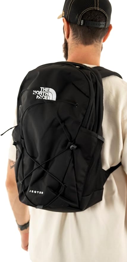 The North Face Jester Everyday Laptop Backpack - Commuter Daypack, Water Repellent, Laptop Sleeve, TNF Black-NPF, One Size