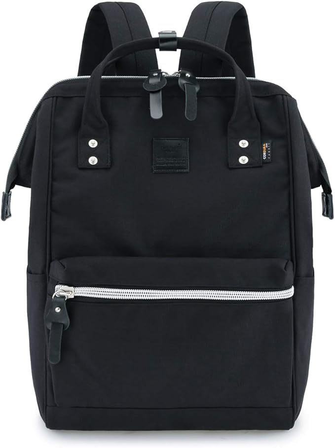 himawari Large Travel Backpack with Laptop Compartment 17 Inch Roomy Doctor Bag College backpack for Women&Men-Not include USB Port(1882-black&plus)