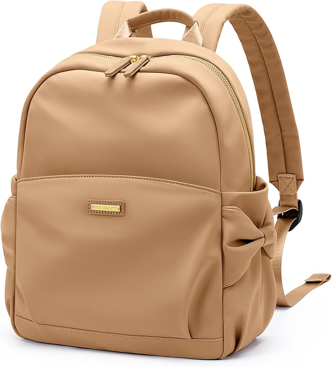 Mini Backpack for Women Small Backpack Purse Cute Stylish Lightweight Daypack for College Work Travel Party,12.9Inch,Earthen Brown