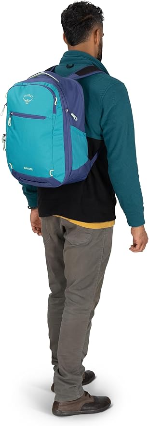 Osprey Daylite Expandable 26+6 Travel Pack, Blue Spikemoss/Alkaline
