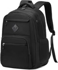 School Backpack for Girls, Lightweight Kids Bookbag for Boys Classic College Backpack for Teen Men Women with Luggage Strap, Age 8-18 Years Old, Black