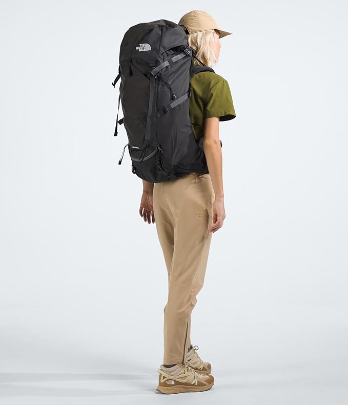 The North Face Women's Terra 55 Backpack - Hiking Pack, Women-Specific Fit, Cinch-Top Opening, Pole & Ice Axe Attachments, Asphalt Grey/TNF Black-NPF, X-Small/Small