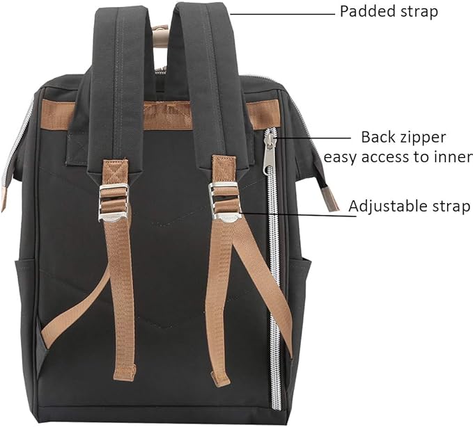 Himawari Large Travel Backpack with Laptop Compartment 17 Inch Roomy Doctor Bag College backpack for Women&Men-Not include USB Port(1882-HL)