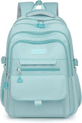 School Cute Aesthetic Backpack Girls Basckpack for Students Kids Teen Girls Large Capacity Bookbags College Backpacks Laptop Lightweight Bookbag Casual Travel Daypacks School Bag（Blue）