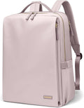 GOLF SUPAGS Stylish Laptop Backpack for Women Airline Approved Perfect for Work College and Travel Multi-Functional Casual Daypack Fits 14 Inch Notebook (Pinkish Grey)