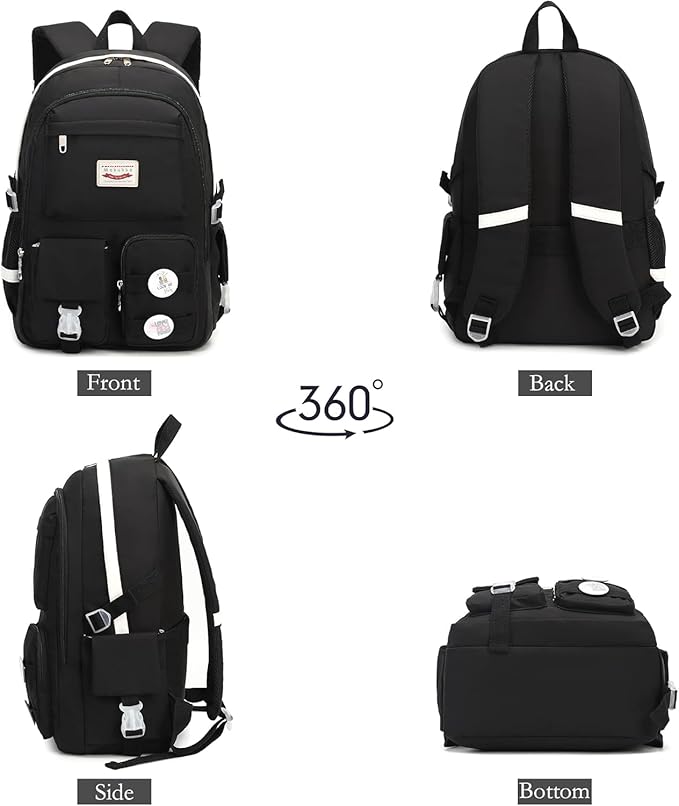 Makukke School Backpacks for Teen Girls - Laptop Backpacks 15.6 Inch College Cute Bookbag Anti Theft Women Casual Daypack