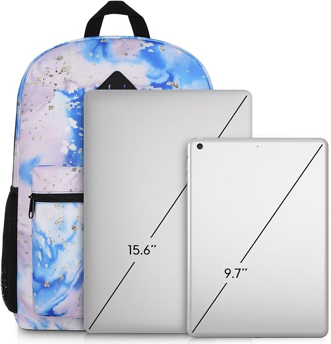 YAMTION School Backpack,Classic Cute Bookbag Men and Teen Boy Schoolbag with USB Charging Port for High School College Office Work Travel