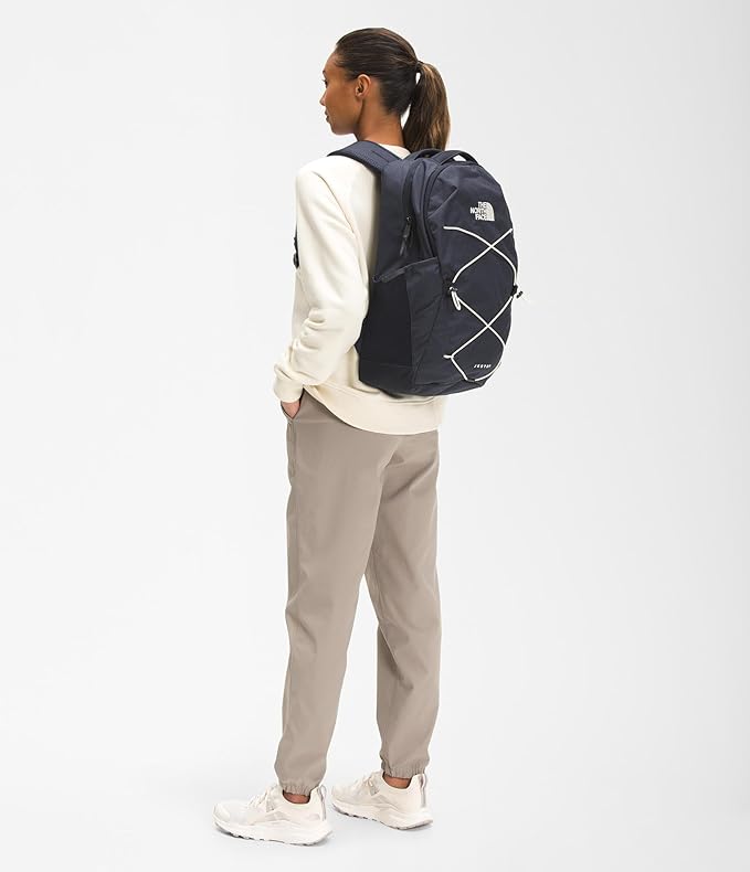 The North Face Jester Everyday Laptop Backpack - Commuter Daypack, Water Repellent, Laptop Sleeve, Aviator Navy Light Heather/Vintage White-NPF, One Size