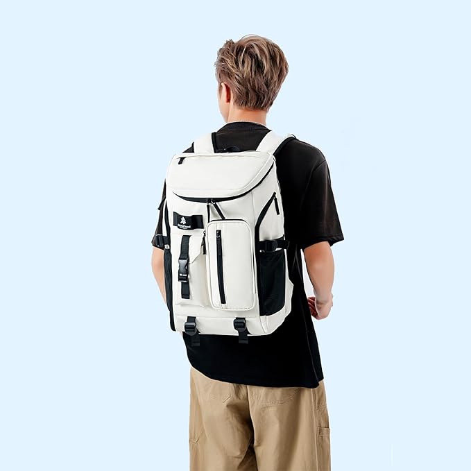 Gym Duffle Tennis Bag Backpack 4-Way Waterproof with Shoes Compartment for travel Sport Hiking laptop (Grayish blue)