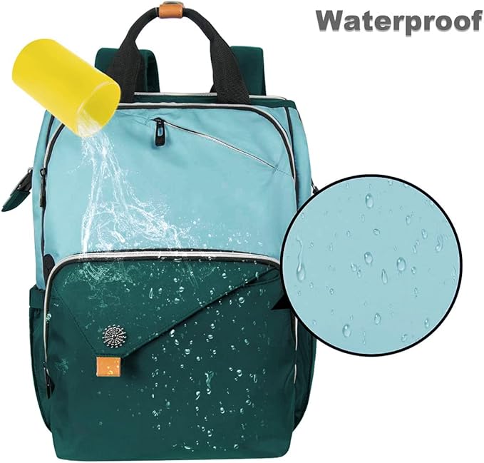 Hap Tim Laptop Backpack 15.6/14/13.3 Inch Laptop Bag Travel Backpack for Women/Men Waterproof School Computer Bag Large Capacity Bookbag for College/Travel/Business (7651EU), Green