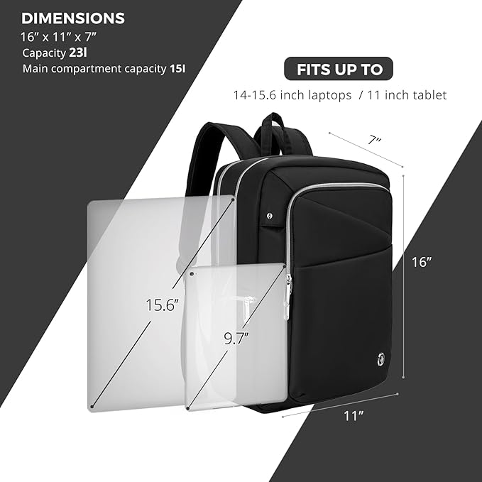 Swissdigital Design Laptop Backpack for Women，Travel Backpack with USB Charging Port，Fits 15.6 Inch School Computer Backpacks for Work Business,Platinum | SD1006F-01B