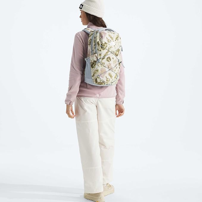 The North Face Women's Jester Everyday Laptop Backpack - Commuter Travel Bag, Laptop Sleeve, Water-Repellent, Desert Stone Floral Dye Print/Frost Grey, One Size