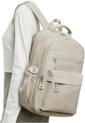 Backpack for College Students Women Men, Aesthetic Backpacks for Middle School, Waterproof Bookbag, Lightweight High School Backpack for Teens Boys Girls(Gray Brown)