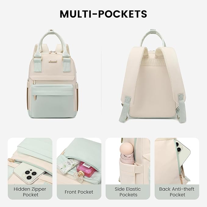 LOVEVOOK Mini Backpack for Women Stylish Waterproof Backpack Purse with USB Port, Cute Daypack for College Travel Party