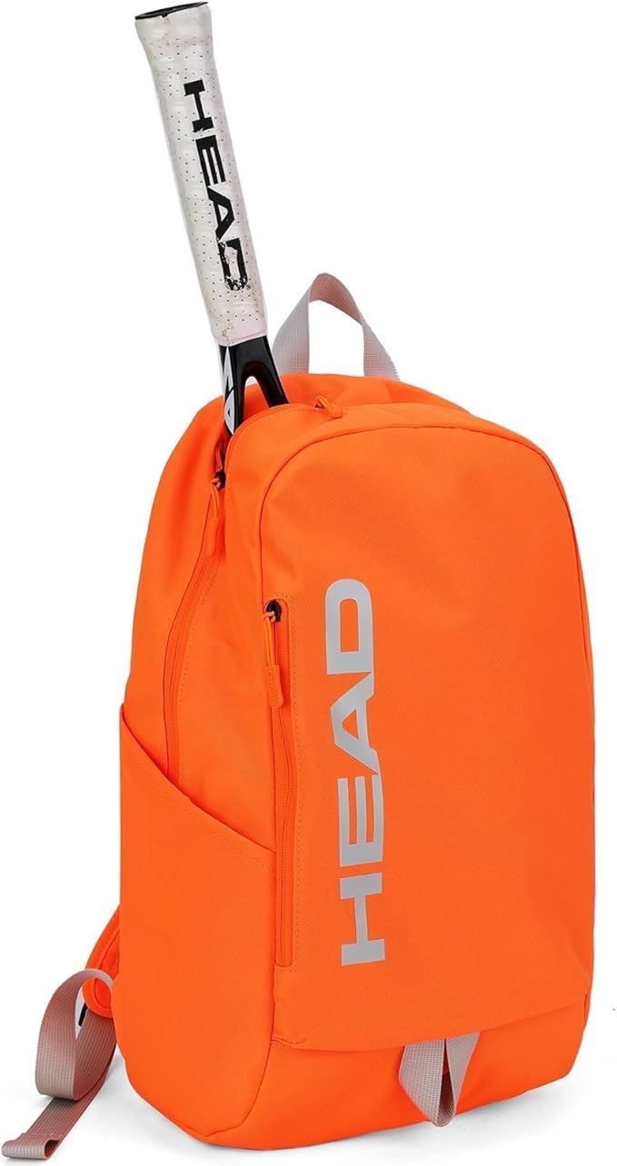 HEAD Waterproof Gym Backpack for Women, Compact Sport Backpack for College/Hiking/Fitness/Outdoor/Daily, (Orange)