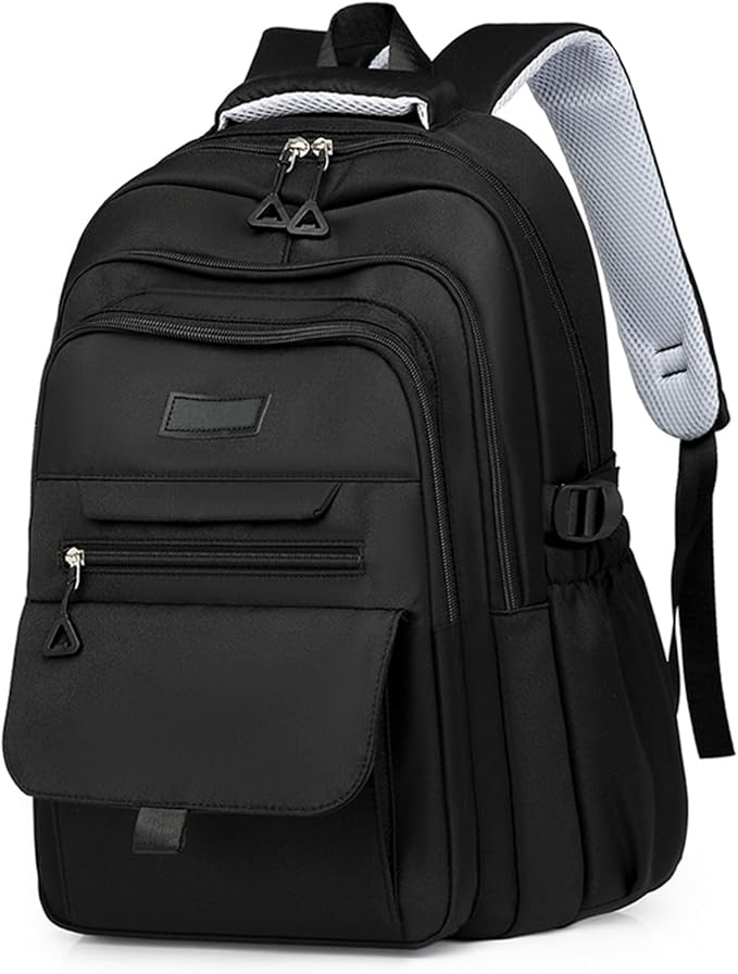 Cute Aesthetic Girls Backpack for School Large Capacity Bookbags College Backpack for Students Kids Teen Girls Laptop Bookbag Casual Travel Daypacks(Black)