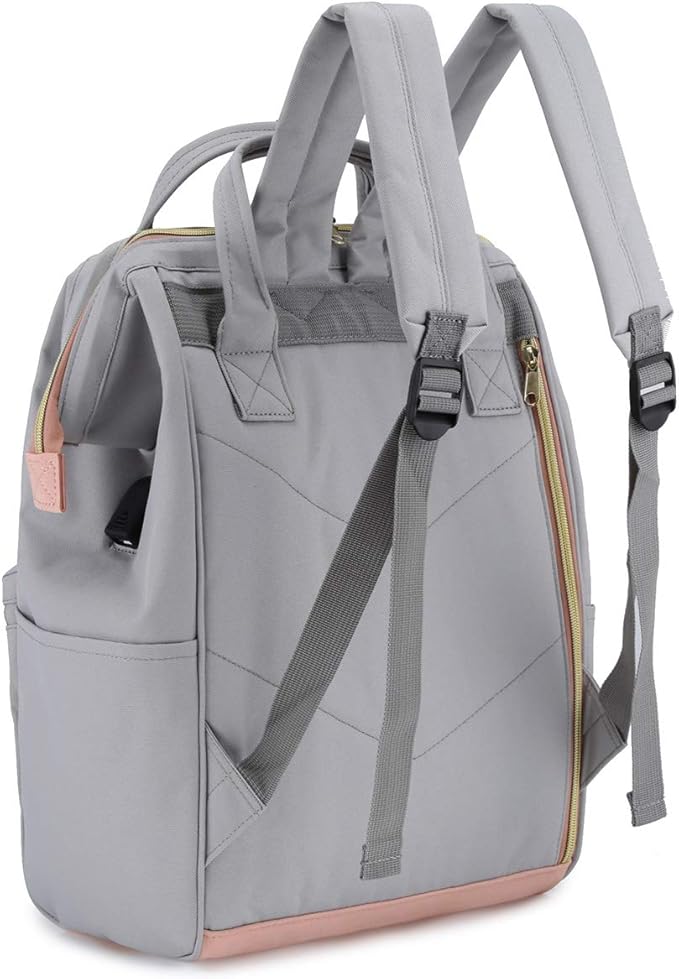 Himawari Travel School Backpack with USB Charging Port 15.6 Inch Doctor Work Bag for Women&Men College Students(XK-04#-USB L)
