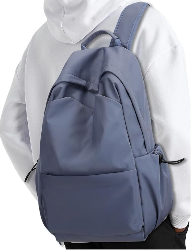 YGR Laptop Backpack for Women and Men, Waterproof Lightweight Travel Daily Rucksack Casual 15.6 inches Computer Bags for College, Blue