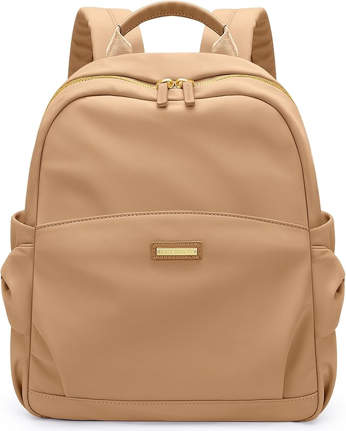 Mini Backpack for Women Small Backpack Purse Cute Stylish Lightweight Daypack for College Work Travel Party,12.9Inch,Earthen Brown