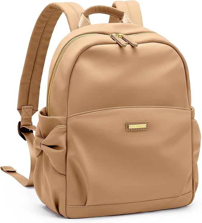 Mini Backpack for Women Small Backpack Purse Cute Stylish Lightweight Daypack for College Work Travel Party,12.9Inch,Earthen Brown