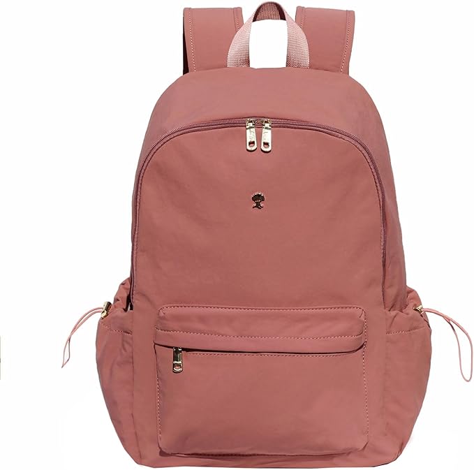 ESVAN Personalized Gifts Backpack Canvas Linen Nylon 17 inch Laptop Bag for Women Casual College