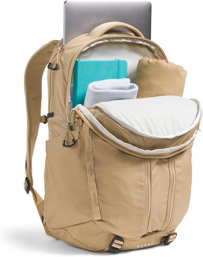 The North Face Women's Surge Commuter Laptop Backpack - PFAS Free, Khaki Stone, One Size