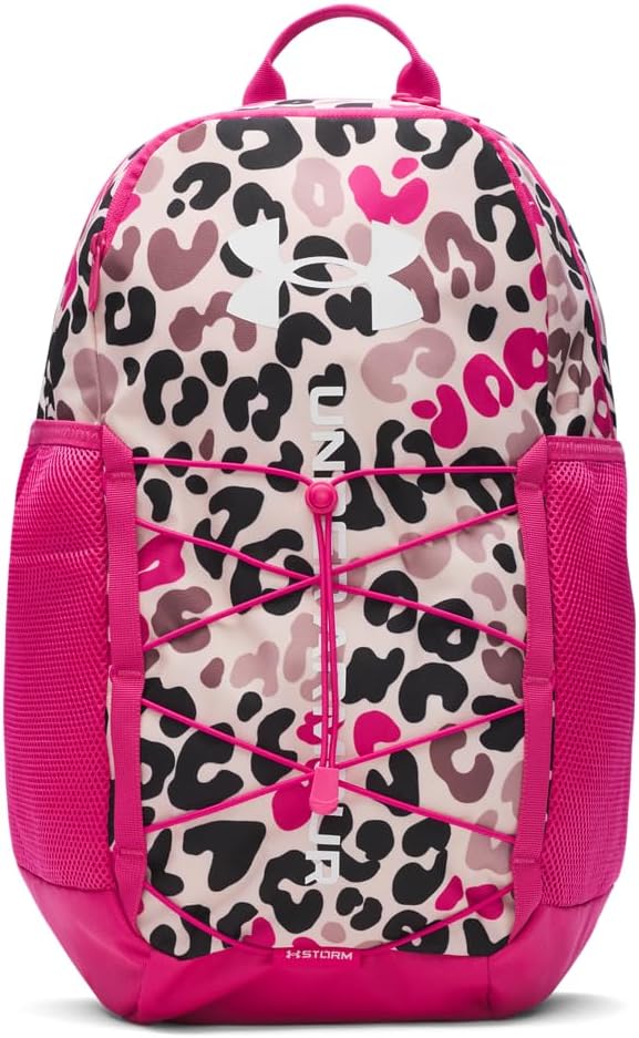 Under Armour Unisex Hustle Sport 6.0 Backpack, (674) Tourmaline Pink/Virtual Pink/White, One Size Fits Most