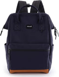 Himawari Travel School Backpack with USB Charging Port 15.6 Inch Doctor Work Bag for Women&Men College Students(124#-03#Dark Blue, Regular)