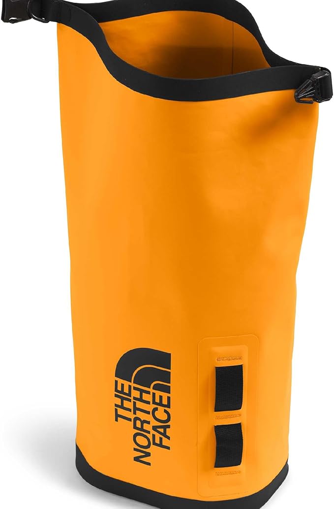 The North Face Base Camp Dry Bag - Roll-Top Waterproof Stuff Sack, Ideal for Camping Gear & Kayak Accessories, Summit Gold/TNF Black, 8 Liters
