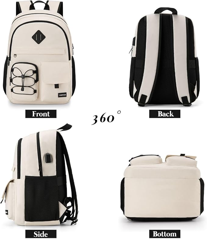 YAMTION School Backpack for Women,Bookbag for Teen Girls Backpack College Laptop School Bags,Mochilas Mujer Morrales Escuela