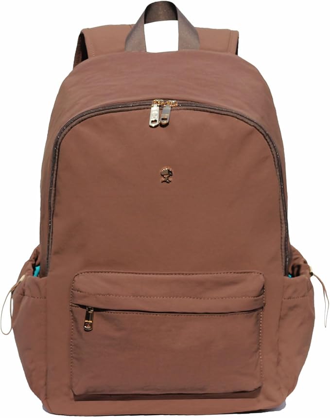 ESVAN Personalized Gifts Backpack Canvas Linen Nylon 17 inch Laptop Bag for Women Casual College