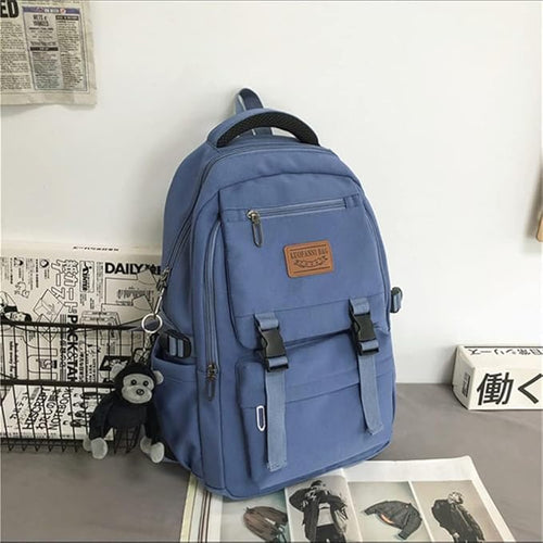 Casual Backpack Large Capacity Gorilla Backpack Waterproof Camping Hiking Travel College Laptop Travel Man Woman 2023 (Blue)