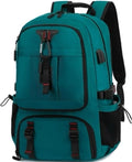 DUSLANG Travel laptop backpack, Extra Large 60L Traveling College Backpack,Large Capacity Backpack for Men Women,Fits 17 Inch Computer, USB Charging Port, Green