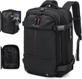 Travel Backpack with Vacuum System,60L Expandable Vacuum Backpack Travel with Built-in Pump,17.3 inch Laptop Backpacks Carry On Backpack with TSA Lock(Black,Built-in Air Pump)
