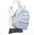 Lightweight School Backpack for Women Men, Multi Pocket Backpack for College Students, Waterproof Middle School Bags, Simple Bookbag for Teens Girls Boys, Blue