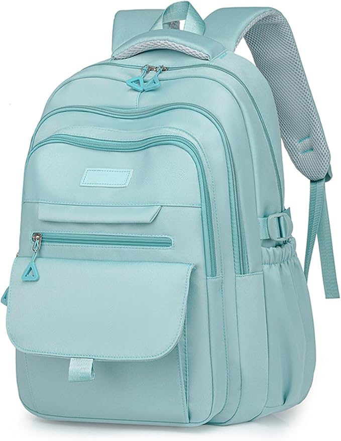 Cute Aesthetic Girls Backpack for School Large Capacity Bookbags College for Students Kids Teen Girls Laptop Bookbag Casual Travel Daypacks(Blue)
