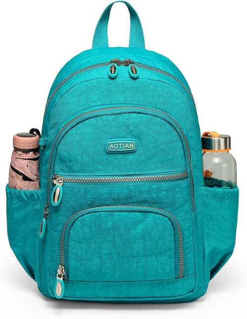 AOTIAN Small Size Backpack, Durable Lightweight Daypack for Women Girls & Boys Hiking Travel Sports, Lake Blue