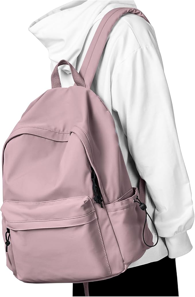 Middle School Backpack For Men Women Simple Backpack For College Students Aesthetic High School Bag Waterproof Bookbag For Teens Girls Boys（Green）