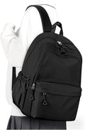 winspansy Backpack for School Teenage Girls Boys,Waterproof Lightweight School Bags Travel Daypack Simple Cute College Backpack Rucksack for Women Men fit 14 Inch Laptop,Black