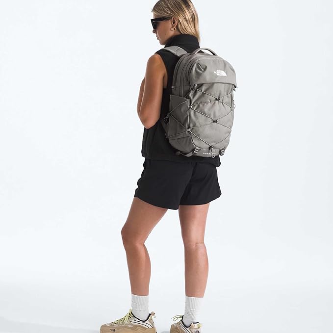 The North Face Women's Borealis Commuter Laptop Backpack - Everyday Travel Bag, Laptop Sleeve, Reflective Details, Stone Slab Light Heather/Stone Slab, One Size