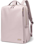 GOLF SUPAGS Stylish Laptop Backpack for Women Airline Approved Perfect for Work College and Travel Multi-Functional Casual Daypack Fits 15.6 Inch Notebook (Pinkish Grey)