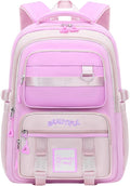 Cute Aesthetic Backpack for Women College Laptop Backpacks Kawaii Preppy Multiple Pockets Anti Theft Waterproof Large Daypack (Purple)