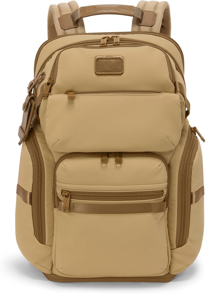 TUMI - Alpha Bravo Nomadic Backpack - Men's Durable Carry On Bag - 18.8" X 15.0" X 9.0" - Fits up to 15" Laptop - Khaki
