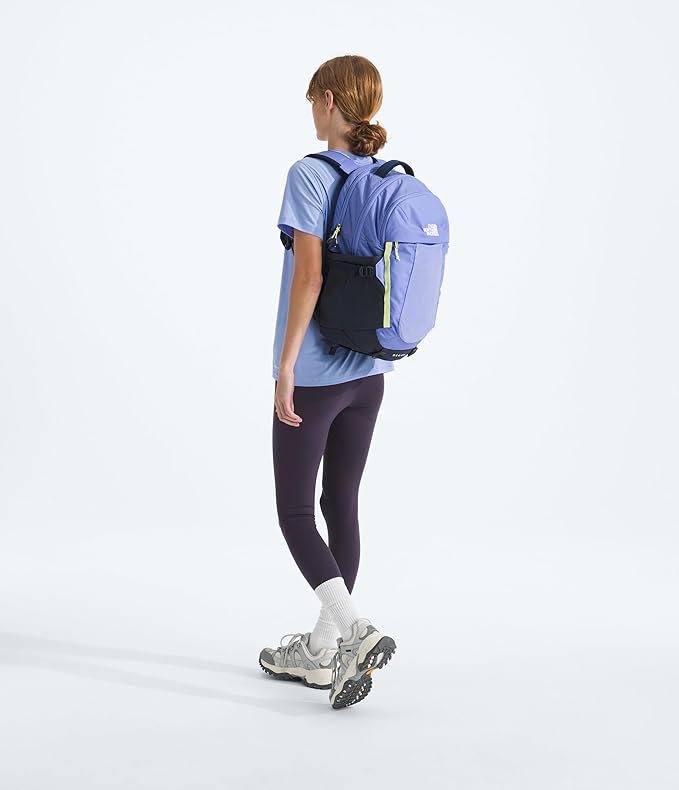 The North Face Women's Recon Everyday Laptop Backpack - Commuter Travel Bag, 18" Laptop Sleeve, Water-Repellent, Periwinkle Glow/Summit Navy/Lemon Mist, One Size