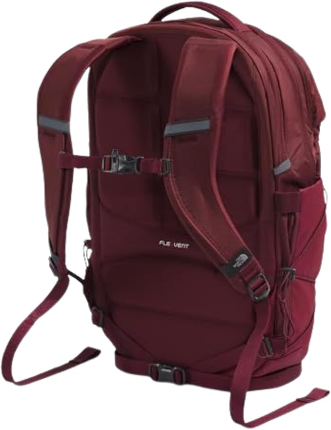 THE NORTH FACE Women's Borealis Luxe Commuter Laptop Backpack, Sumac/Burnt Coral Metallic, One Size