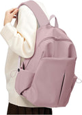 SEAFEW Small Pink School Backpack Women, Unisex Lightweight Backpack School Bag Water-resistant Casual Rucksack fits 14 inch Laptop for Boys Girls Men and Women Bookbag College Daypack for Teenage